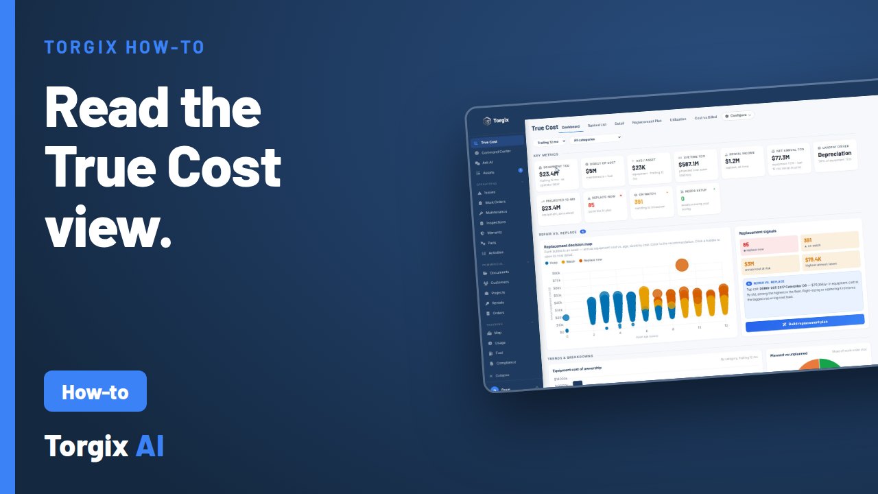 How to Read the True Cost View | Torgix