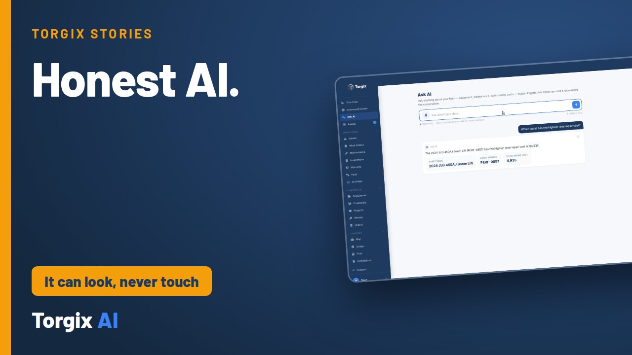 Honest AI for Equipment Maintenance | Torgix