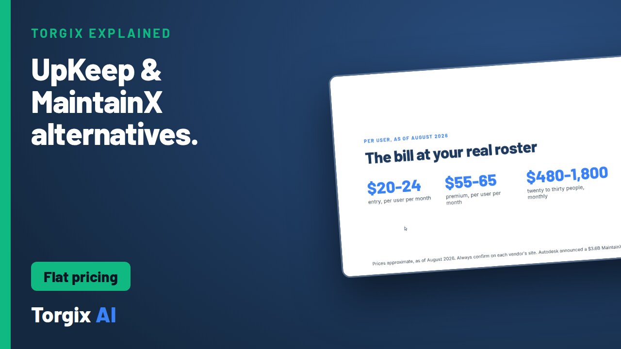 UpKeep and MaintainX Alternatives With Flat Pricing in 2026